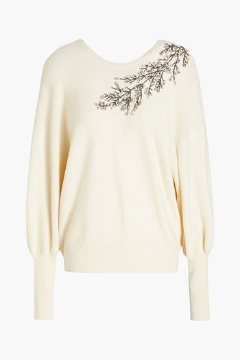 BA&SH Hogan embellished wool-blend sweater