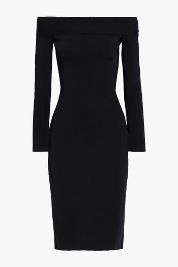 VICTORIA BECKHAM Off-the-shoulder stretch-ponte dress