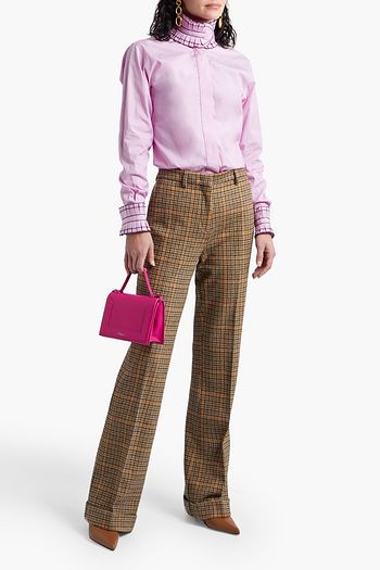 VICTORIA BECKHAM Ruffle-trimmed cotton shirt