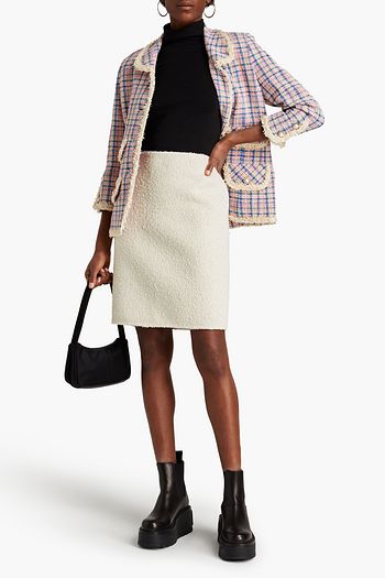 MARC JACOBS Wool-blend bouclé skirt