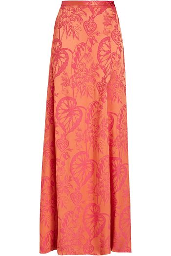 TEMPERLEY LONDON Orbit satin-jacquard maxi skirt