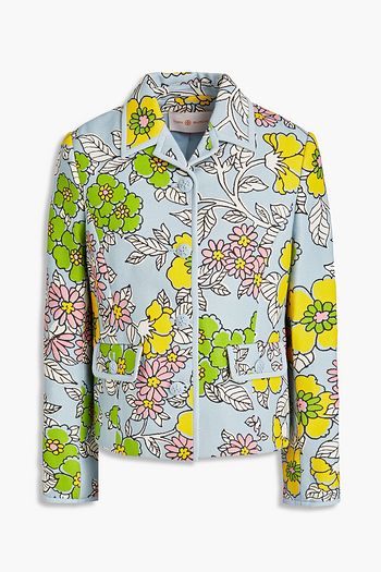 TORY BURCH Jacke aus Crêpe mit Blumenprint