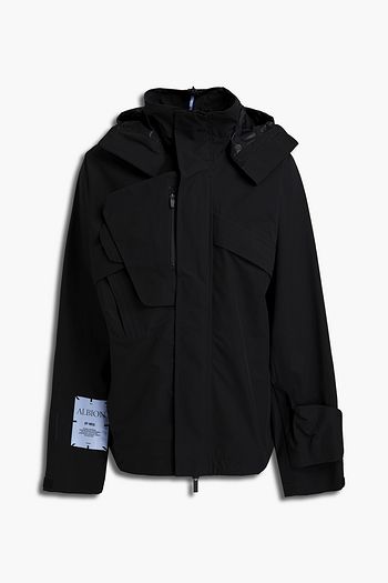 MCQ ALEXANDER MCQUEEN Logo-appliquéd shell hooded jacket