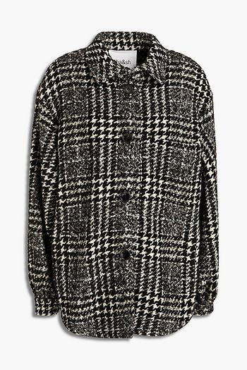 BA&SH Qetsia Prince of Wales checked tweed jacket