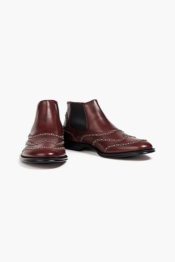 DOLCE & GABBANA Studded leather Chelsea boots