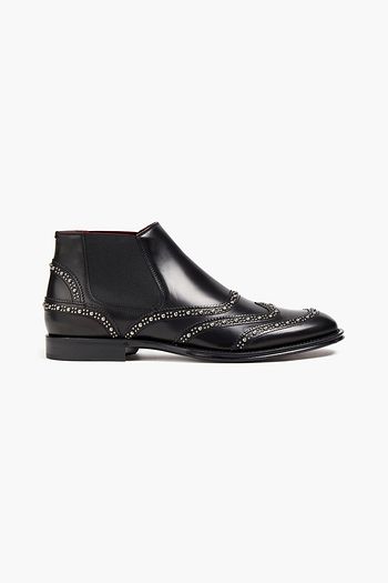 DOLCE & GABBANA Studded leather Chelsea boots