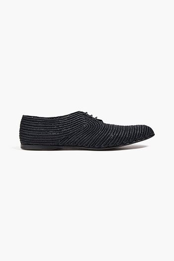 DOLCE & GABBANA Derbys aus Raffiabastimitat