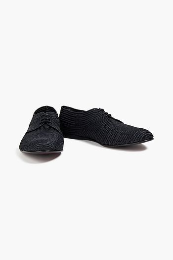 DOLCE & GABBANA Derbys aus Raffiabastimitat