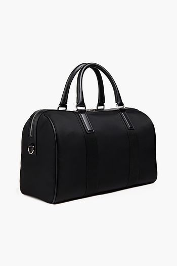DOLCE & GABBANA Leather-trimmed shell weekend bag