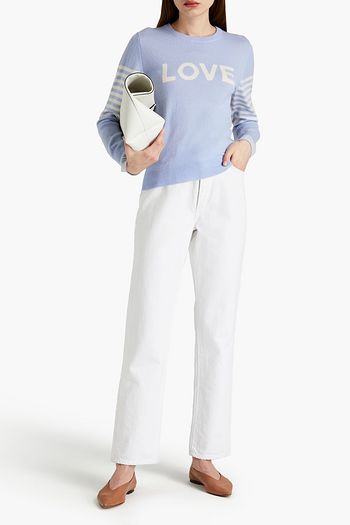 CHINTI & PARKER Intarsia wool and cashmere-blend sweater