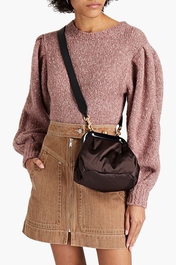 SEE BY CHLOÉ Gathered satin clutch