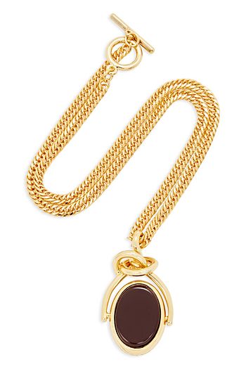 REJINA PYO Gold-plated enamel necklace