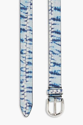 ISABEL MARANT Printed suede belt