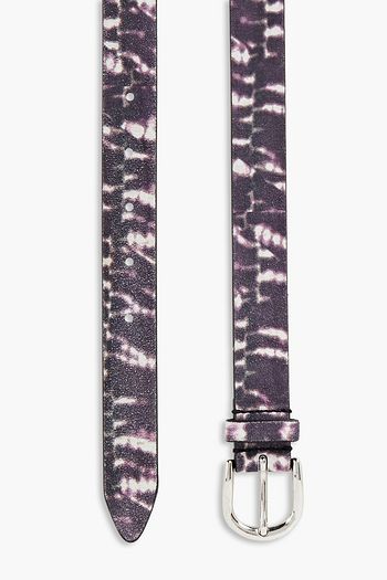 ISABEL MARANT Printed suede belt