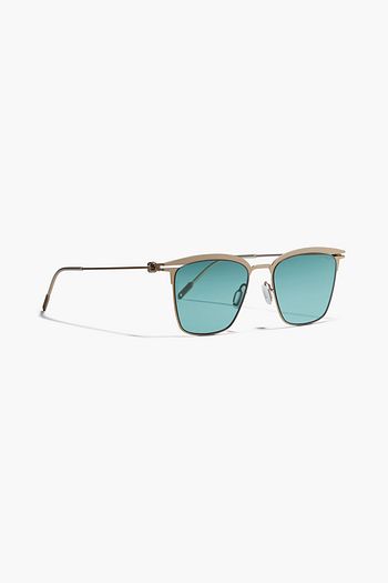 MONTBLANC Square-frame gold-tone sunglasses