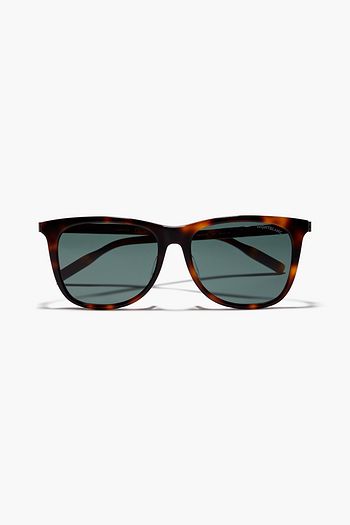MONTBLANC D-frame tortoiseshell acetate sunglasses