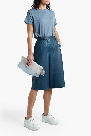 BRUNELLO CUCINELLI Metallic cashmere-blend top