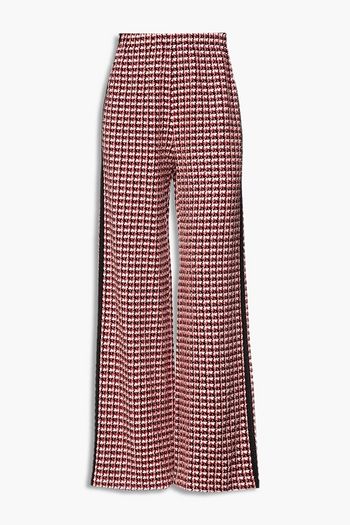 MAJE Penalt tweed wide-leg pants
