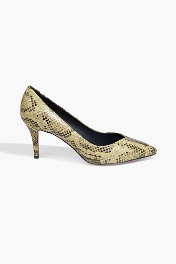 ISABEL MARANT Pully snake-effect leather pumps