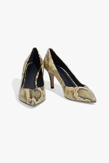 ISABEL MARANT Pully snake-effect leather pumps