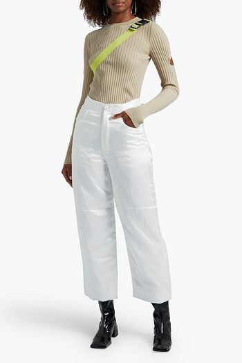 MM6 MAISON MARGIELA Cutout ribbed-knit top