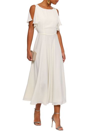 MIKAEL AGHAL Crepe midi dress