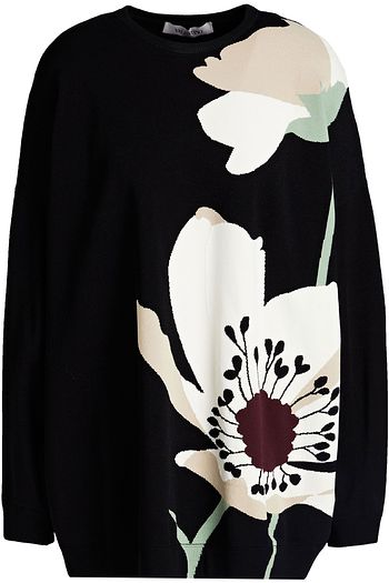 VALENTINO Oversized-Strickpullover mit Intarsienmuster