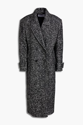 BA&SH Henry Mantel aus Bouclé-Tweed aus einer Wollmischung mit Fischgratmuster