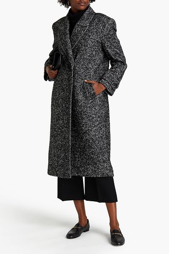 BA&SH Henry Mantel aus Bouclé-Tweed aus einer Wollmischung mit Fischgratmuster