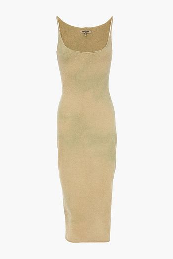 YEEZY Bouclé-knit midi dress