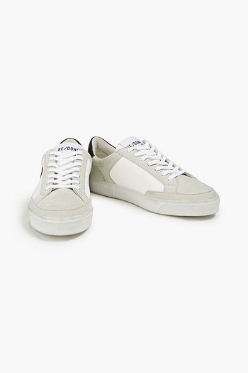 RE/DONE 90s Skate suede-trimmed leather sneakers