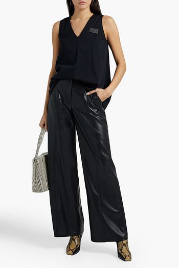 BRUNELLO CUCINELLI Appliquéd cotton-jersey tank