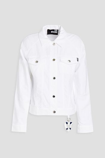 LOVE MOSCHINO Jacke aus einer Baumwollmischung mit Applikationen