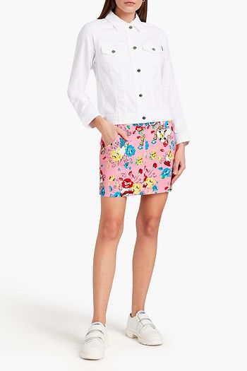 LOVE MOSCHINO Jacke aus einer Baumwollmischung mit Applikationen