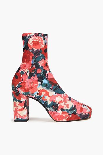 KENZO Sock Boots aus Stretch-Jersey mit floralem Print