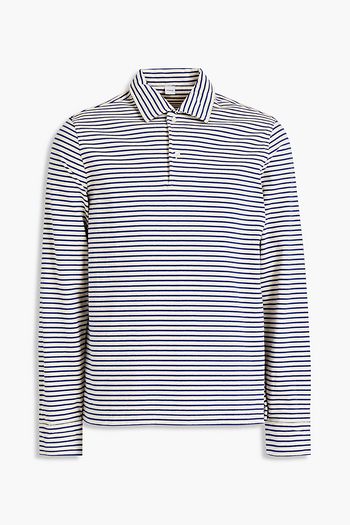 ASPESI Striped cotton-jersey polo shirt