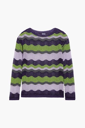 M MISSONI Metallic crochet-knit sweater