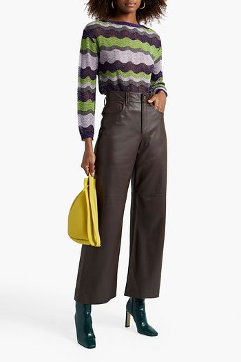 M MISSONI Metallic crochet-knit sweater