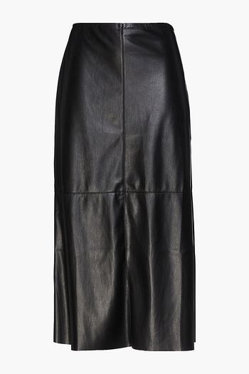 NANUSHKA Vegan leather midi skirt