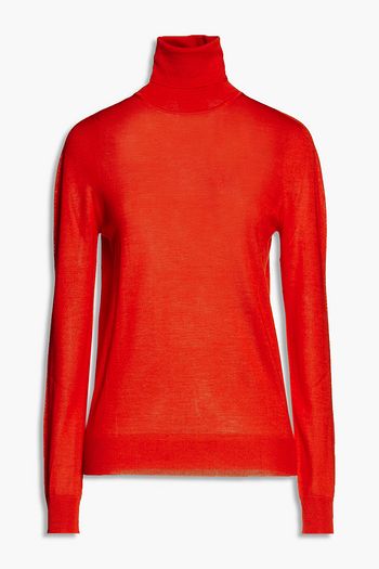 JIL SANDER Cashmere and silk-blend turtleneck sweater