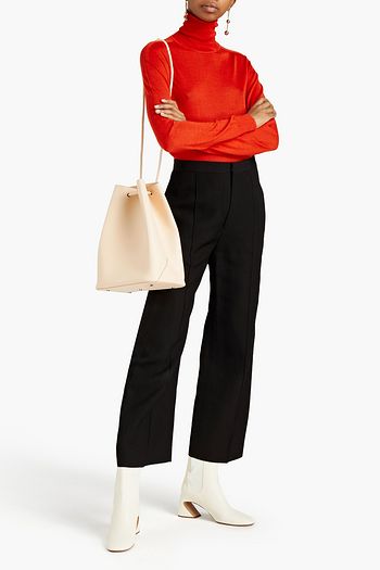 JIL SANDER Cashmere and silk-blend turtleneck sweater