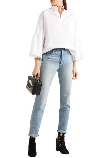VALENTINO Cotton-poplin top