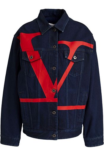 VALENTINO Jeansjacke mit Print