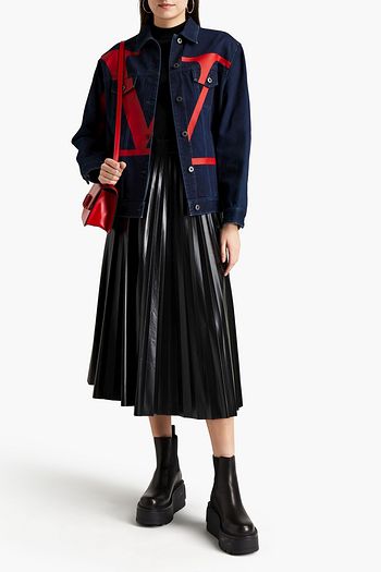 VALENTINO Jeansjacke mit Print