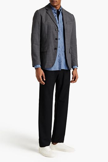 ASPESI Blazer aus einer Wollmischung mit Hahnentrittmuster