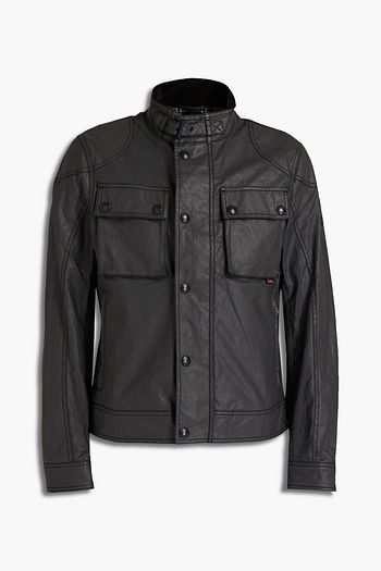 BELSTAFF Hempton logo-appliquéd coated cotton jacket