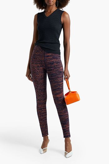 M MISSONI Mélange stretch-knit leggings