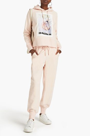 ZIMMERMANN Botanica French cotton-blend terry track pants