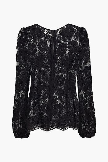DOLCE & GABBANA Bluse aus schnurgebundener Spitze