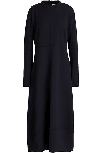 JIL SANDER Asymmetric wool midi dress